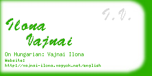 ilona vajnai business card